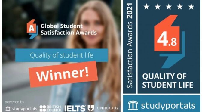ESE receives the Global Student Satisfaction Awards 2021